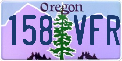 OR license plate 158VFR