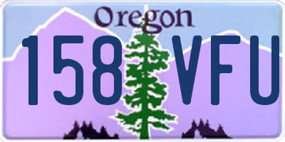 OR license plate 158VFU