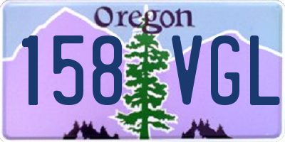OR license plate 158VGL