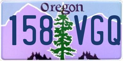 OR license plate 158VGQ