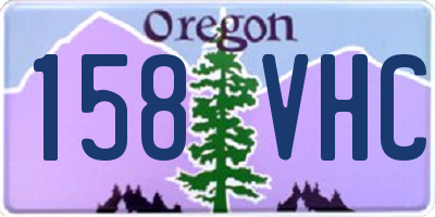 OR license plate 158VHC