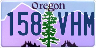OR license plate 158VHM