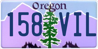 OR license plate 158VIL