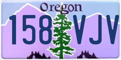 OR license plate 158VJV