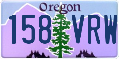 OR license plate 158VRW
