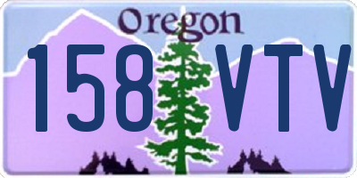 OR license plate 158VTV