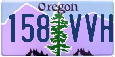 OR license plate 158VVH