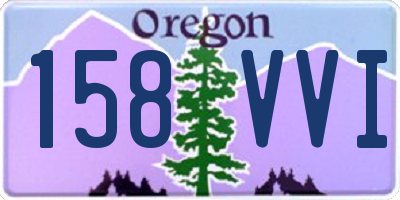OR license plate 158VVI
