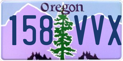 OR license plate 158VVX