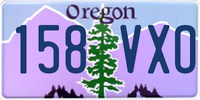 OR license plate 158VXO