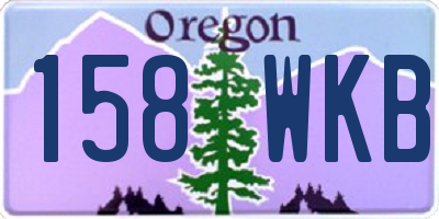 OR license plate 158WKB