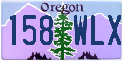OR license plate 158WLX