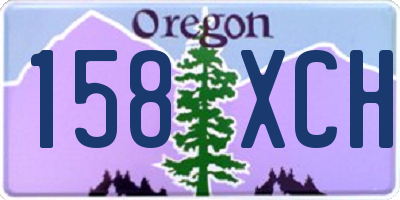 OR license plate 158XCH