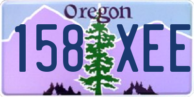 OR license plate 158XEE