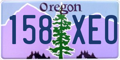 OR license plate 158XEO