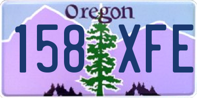 OR license plate 158XFE