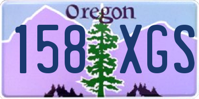 OR license plate 158XGS