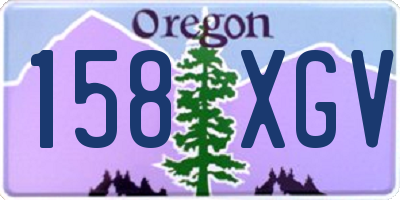 OR license plate 158XGV