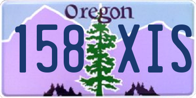 OR license plate 158XIS