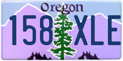 OR license plate 158XLE