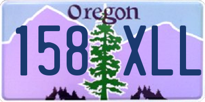 OR license plate 158XLL