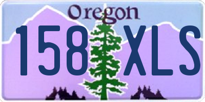 OR license plate 158XLS
