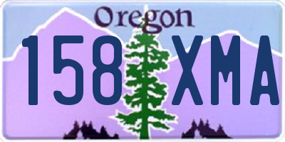 OR license plate 158XMA