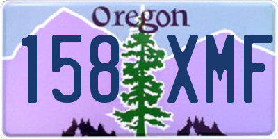 OR license plate 158XMF