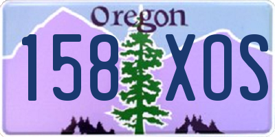 OR license plate 158XOS