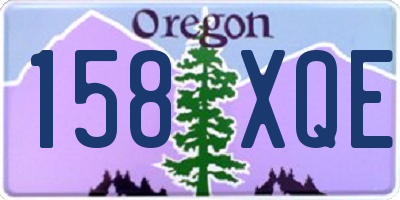 OR license plate 158XQE
