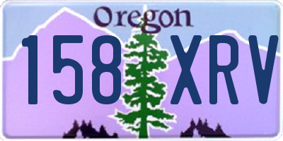 OR license plate 158XRV