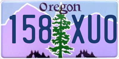OR license plate 158XUO