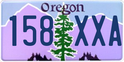 OR license plate 158XXA