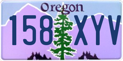 OR license plate 158XYV
