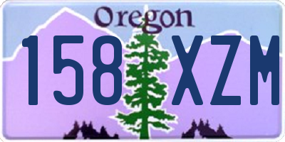 OR license plate 158XZM
