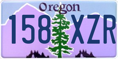 OR license plate 158XZR
