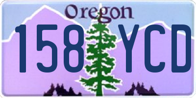OR license plate 158YCD