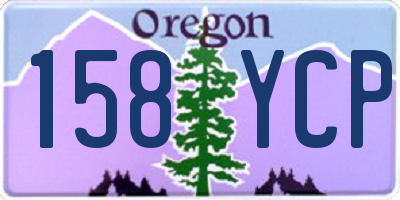 OR license plate 158YCP