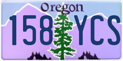 OR license plate 158YCS