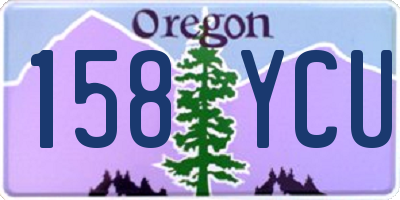 OR license plate 158YCU
