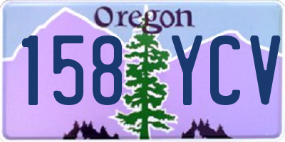 OR license plate 158YCV