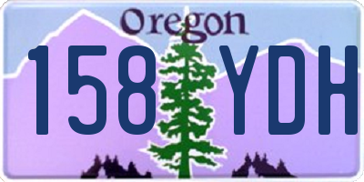 OR license plate 158YDH