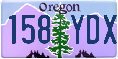 OR license plate 158YDX