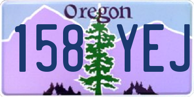 OR license plate 158YEJ
