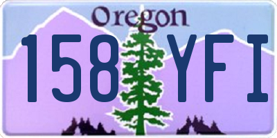 OR license plate 158YFI