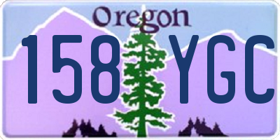 OR license plate 158YGC
