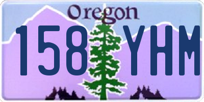 OR license plate 158YHM