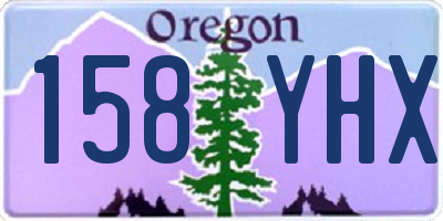 OR license plate 158YHX