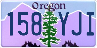OR license plate 158YJI