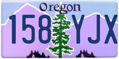 OR license plate 158YJX